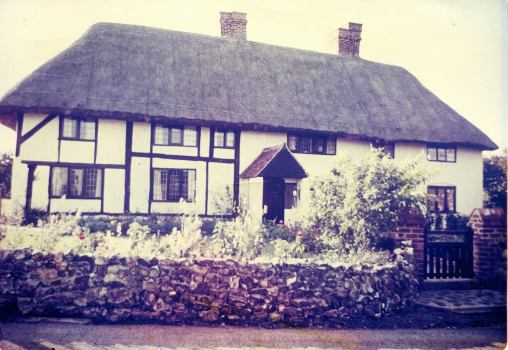 Thatch cottage bought by the Clark family 1952