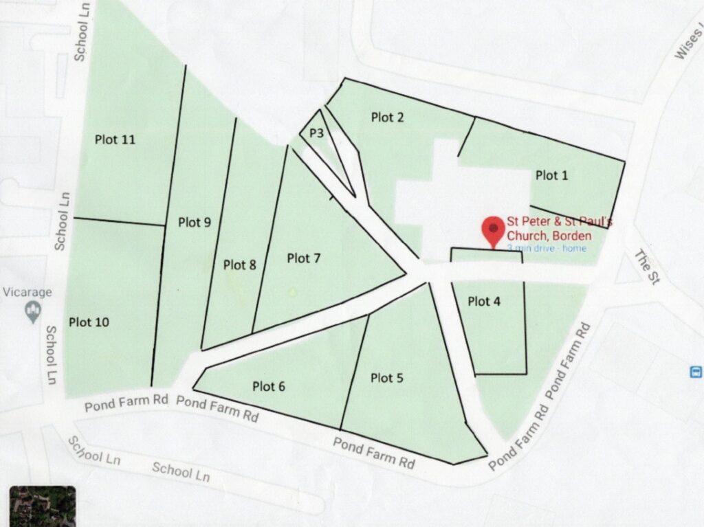 Burial plots mapped out