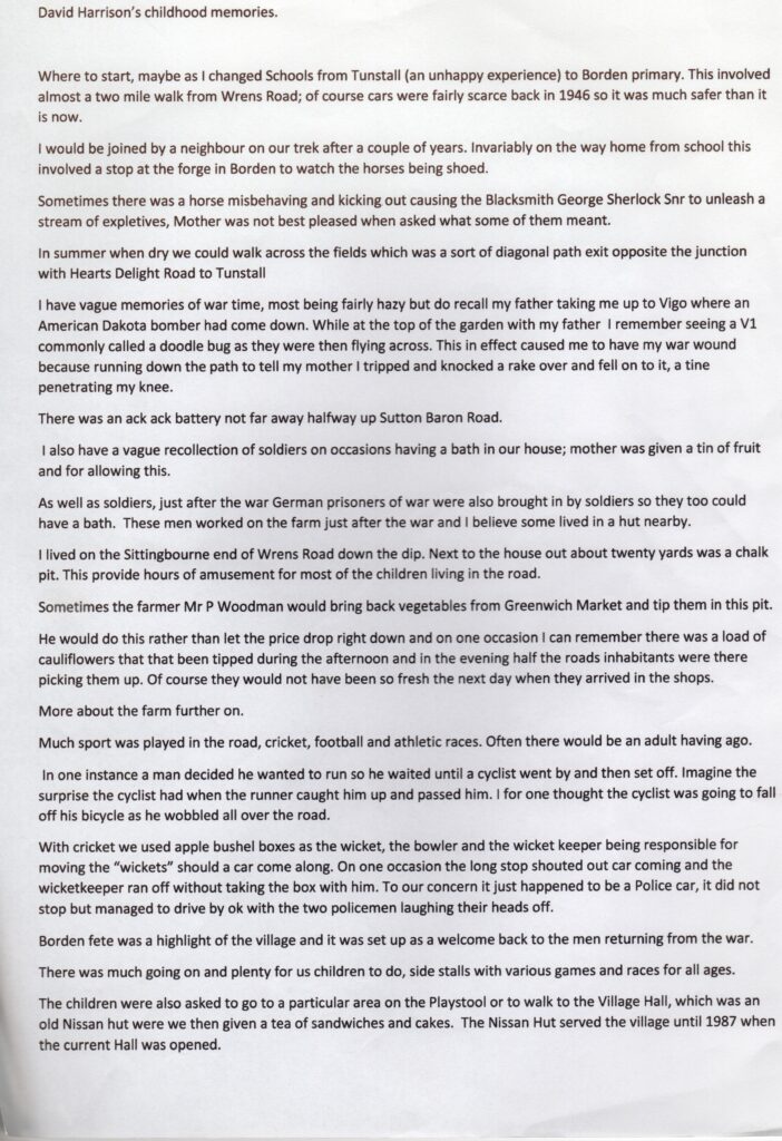 David - Childhood memories