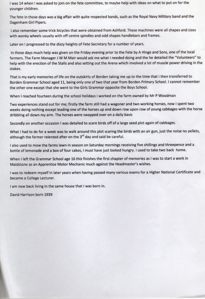 David - Childhood memories